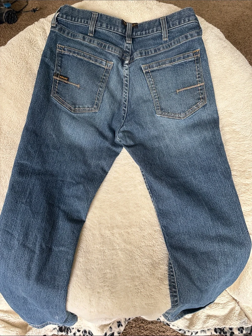 Ariat Men's Dark Blue Relaxed Straight Jeans